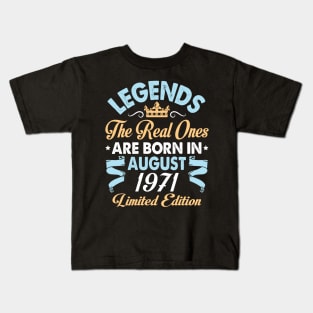 Legends The Real Ones Are Born In August 1961 Happy Birthday 59 Years Old Limited Edition Kids T-Shirt